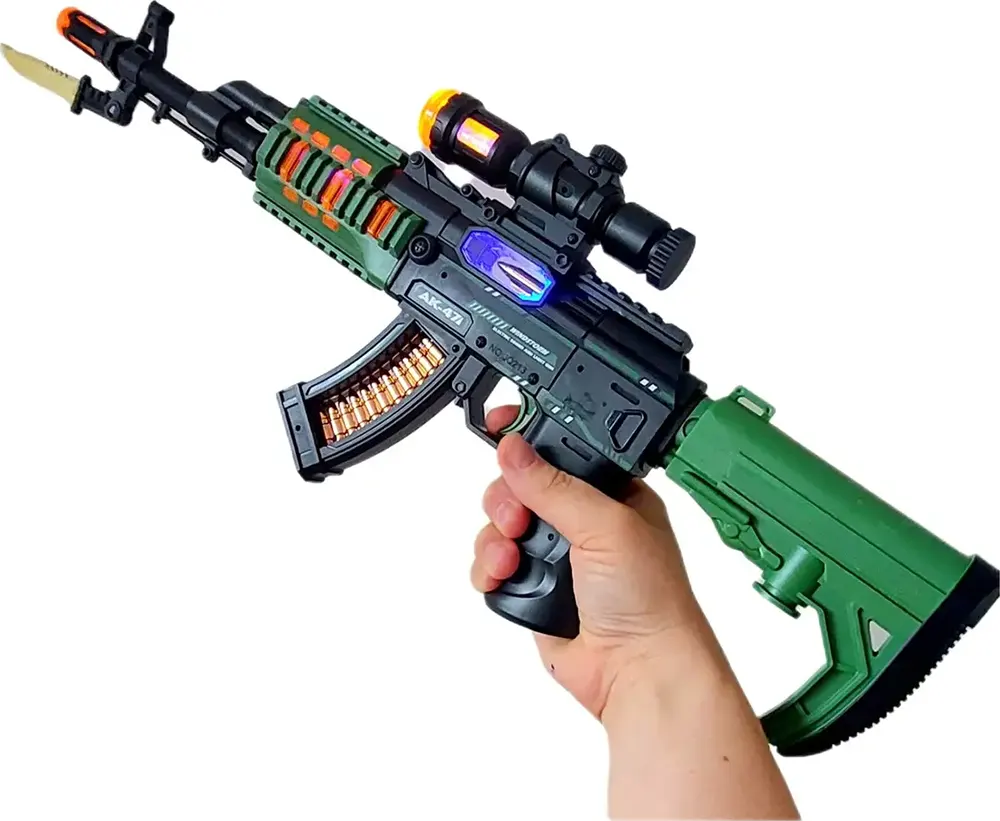 Kids Gun With Sound And Light, Multi-Color, JQ213B