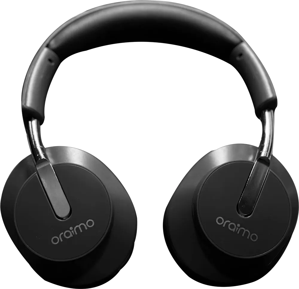 أورايمو سماعة رأس لاسلكية، بلوتوث 5.0، تشغيل يصل إلى 20 ساعة، أسود، OR-29