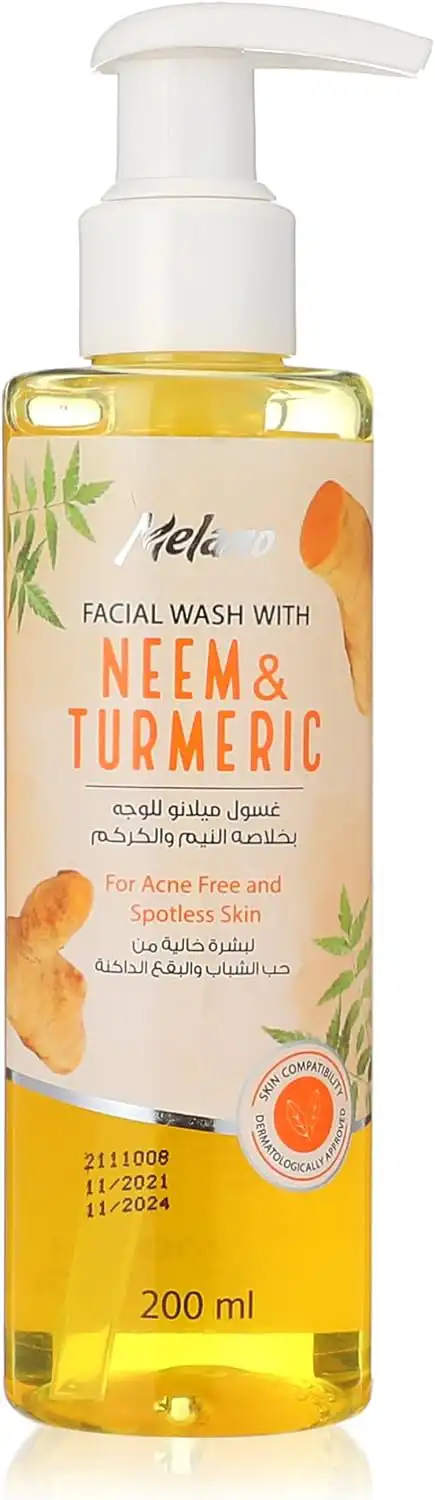 Melano facial wash with neem & turmeric 200 Ml