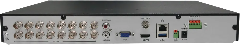 جهاز تسجيل فيديو يوني فيو 16 قناة، دقة 4 كيه، اسود، XVR302-16Q3