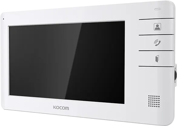 Kocom Intercom Screen, 7 Inches, Colored, White, KCV-S701EB