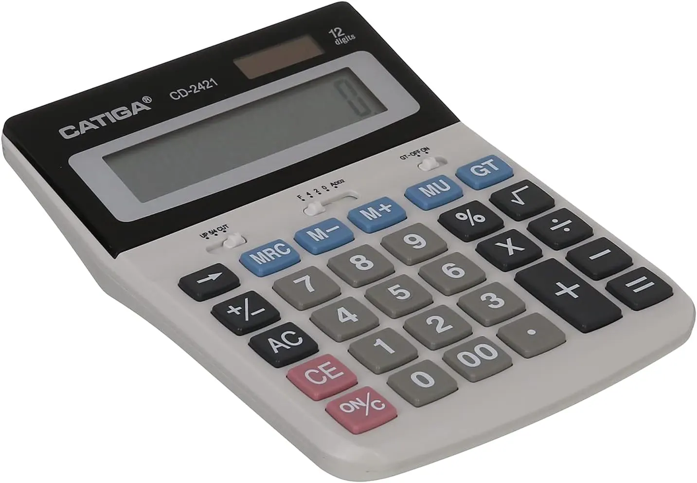 Catiga desktop calculator, 12 digits, grey, CD-2421