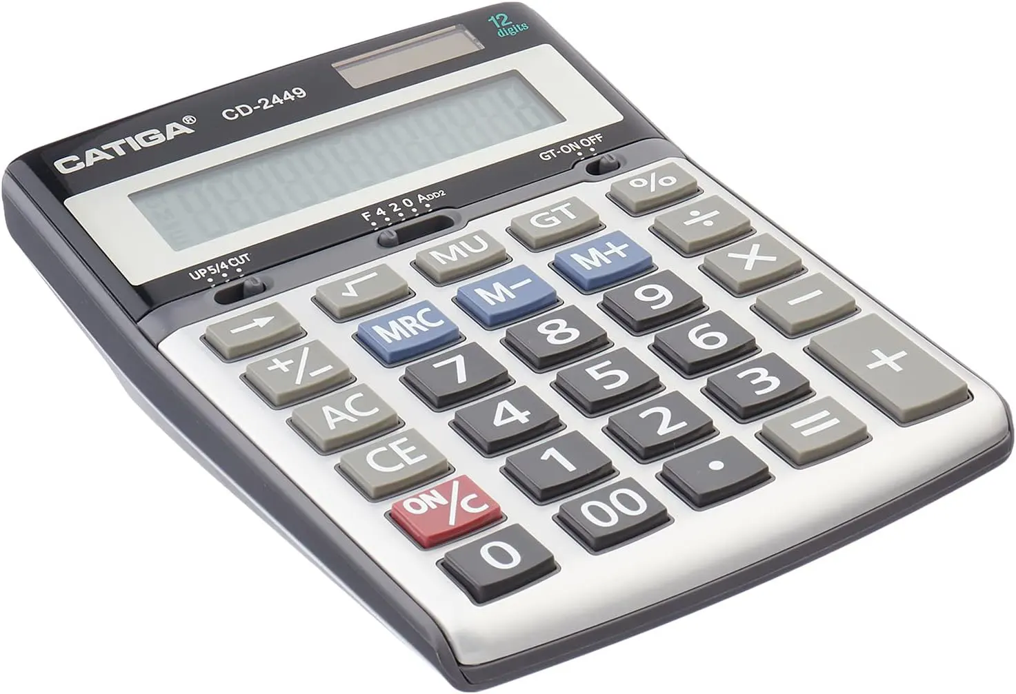 Catiga desktop calculator, 12 digits, multiple colors, CD-2449