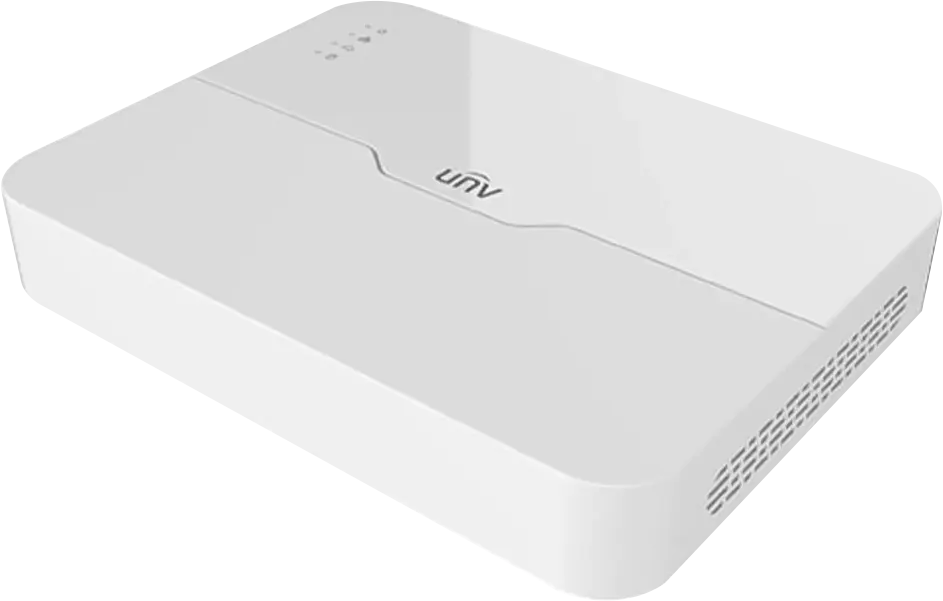 جهاز تسجيل شبكي يوني فيو 8 قناة،  مخرج هارد ديسك، أبيض، 301-08LS3