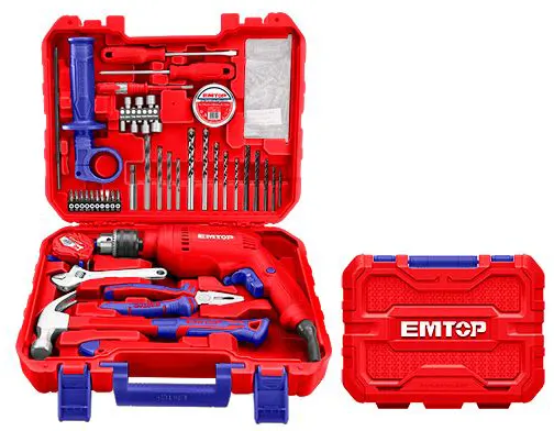 Emtop  tool bag, 680 watt, 122 pieces, EEDK 12201