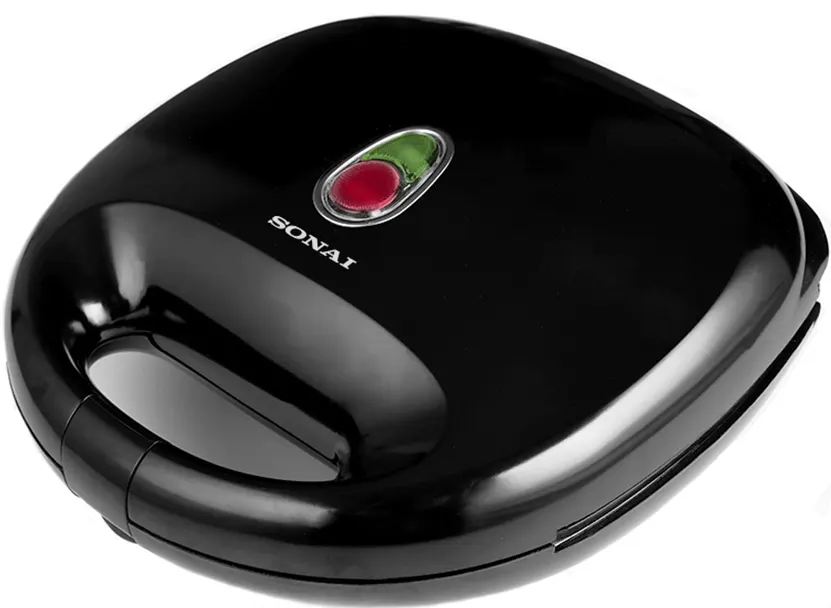 Sonai Sandwich and Waffle Maker, 3 slices, 750 Watt, Black, SH.666