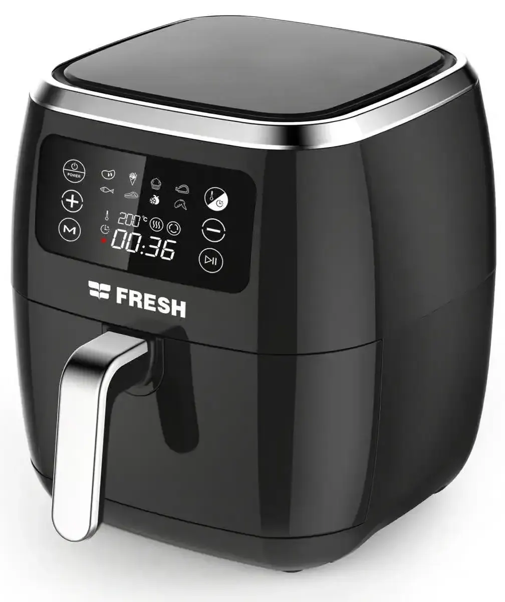 Fresh Air Fryer without Oil, 1800 Watt, 7 Liters, Digital Display, Black, AFF 1800B