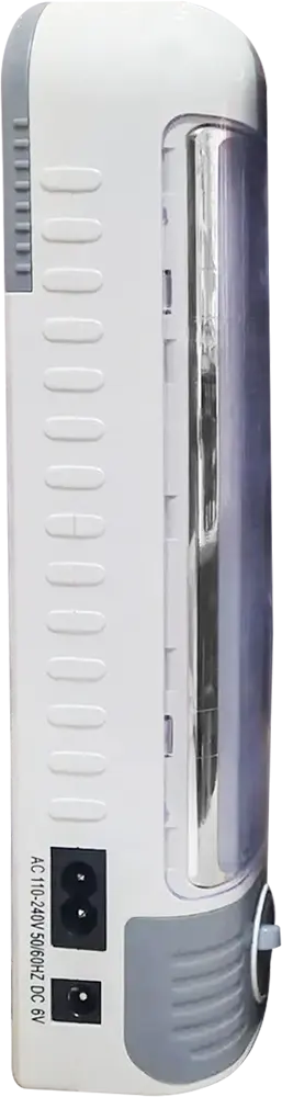كشاف ليد محمول إتش جي ديو قابل للشحن، 2 لمبة، أبيض، HG-7738