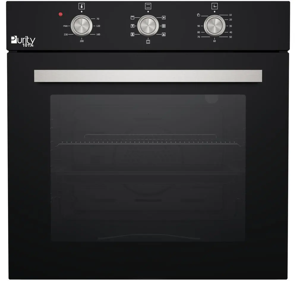 Purity built-in Turkish oven, 60 cm, gas, 65 litres, grill, black, OPT 602 GG