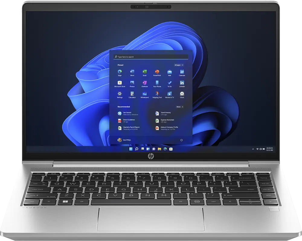 Laptop HP Probook 440 G10 Intel Core I5-1335U, 16GB RAM, 256GB SSD Hard Disk, 14"HD Dispaly, Intel® UHD Graphics, Windows 11 Pro, Silver