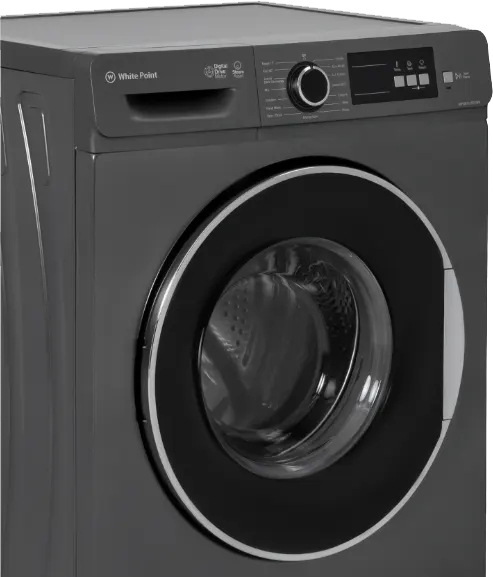 Full Automatic Washing Machine White Point , Front Loading, 7 Kg, 1000 Rpm, Digital Display, Inverter, Steam, Graphite Black, WPW71015DSWB