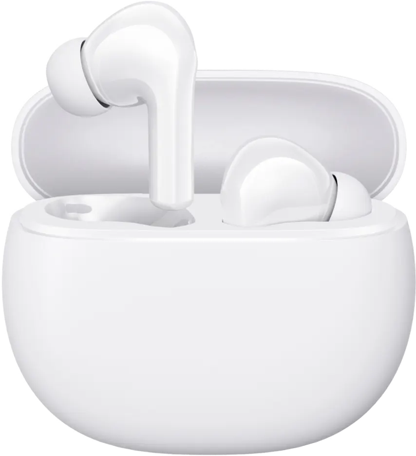 سماعة  ايربودز ريدمي بودز 4 اكتيف M2232E1  ، بلوتوث 5.3 ، بطارية 440 مللي أمبير، أبيض