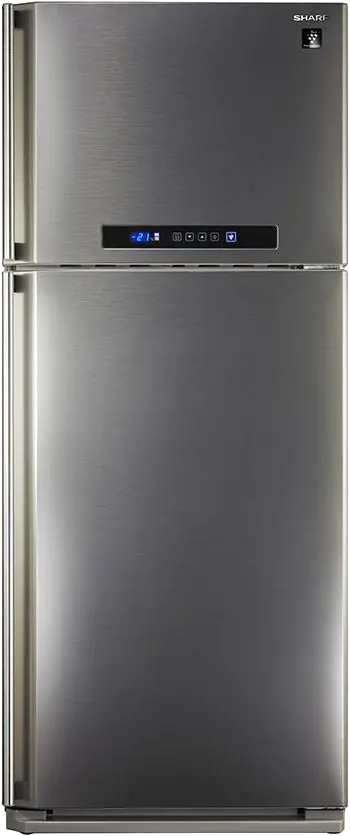 ثلاجة شارب نوفروست، 450 لتر، 2 باب، شاشة ديجيتال، ستانلس فضي، SJ-PC58A-SL