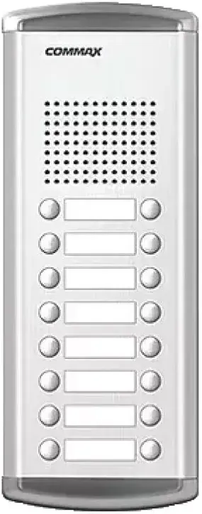 Commax panel, 16 lines, wired, grey, DR.16AM