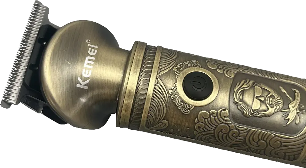 Kemei Beard Trimmer, Rechargeable, Gold, KM-1635