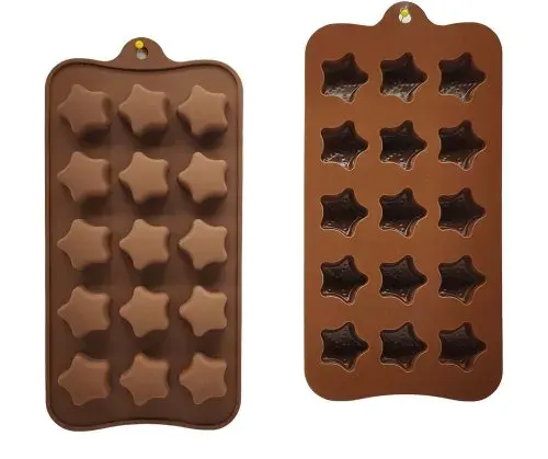 Star shape silicone chocolate mold