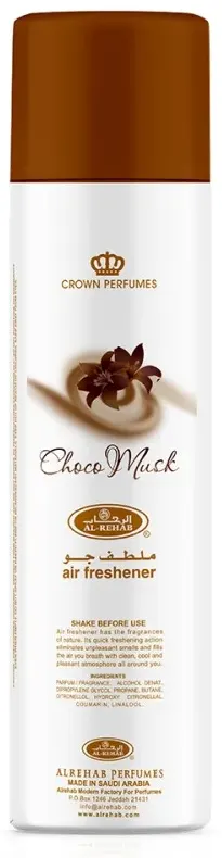 Al Rehab Air Freshener Spray, Choco Musk, 300 ml, white