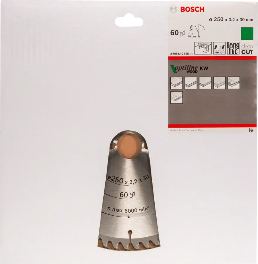 Bosch Circular Saw Disc for Wood 10 Inch, 100 Teeth, Silver, 640 910
