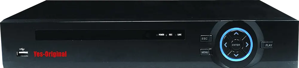 DVR Yes Original 8Channels 5*1,HD H265, USB,  Black, OR.8CH