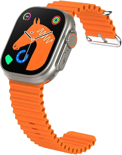 ساعة أيتل سونز الذكية ألترا 2، شاشة 2.0 بوصة IPS تعمل باللمس، مقاومة للماء، بطارية 600 مللي أمبير، برتقالي