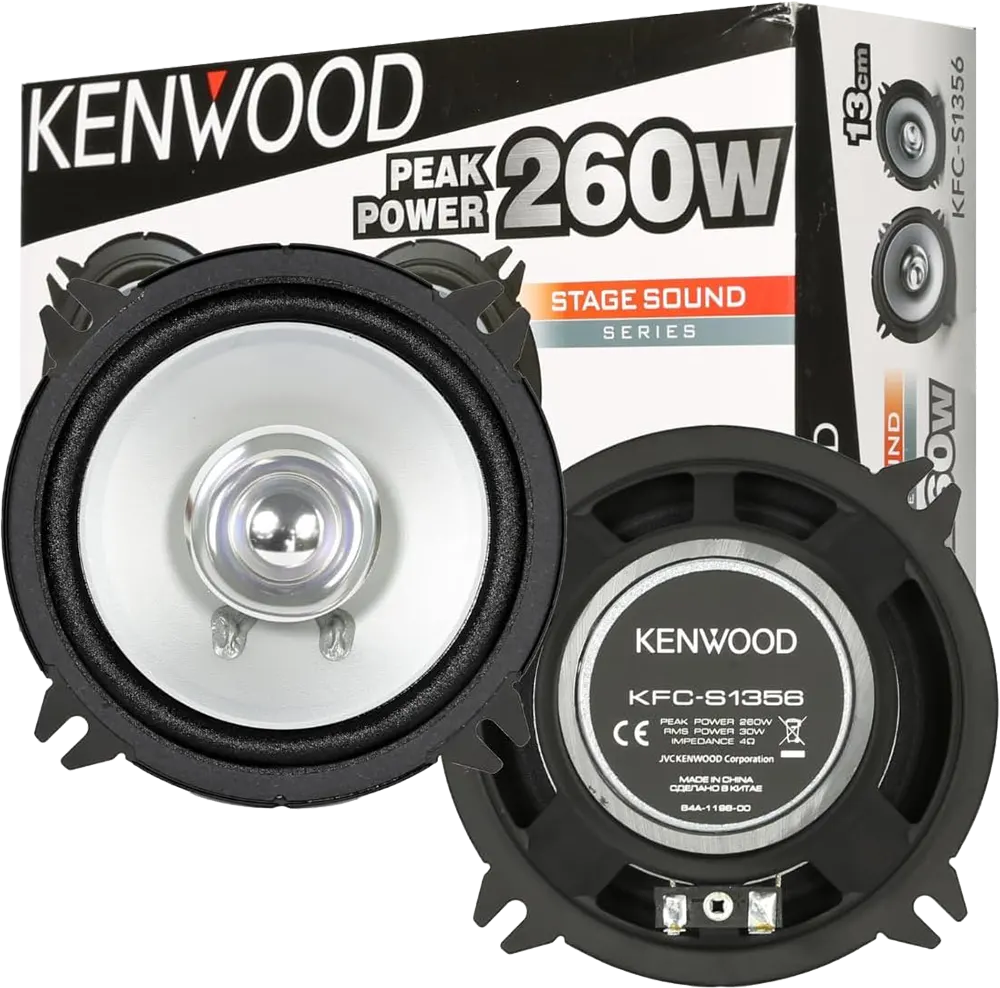 Kenwood Car Round Speaker, 260 Watt, 13 cm, KFC-S1356