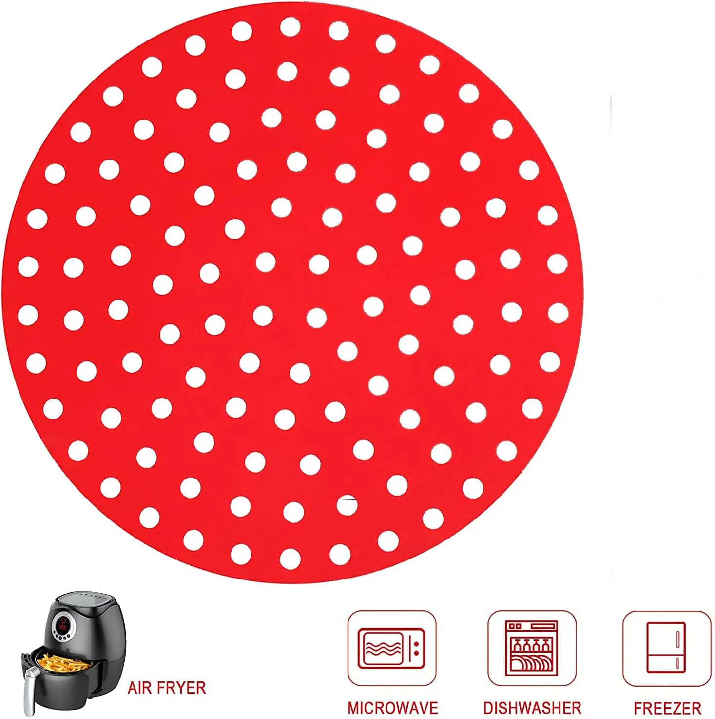 حامل  سيليكون متعدد الاستخدام،مقاس 18 -19 ،أحمر