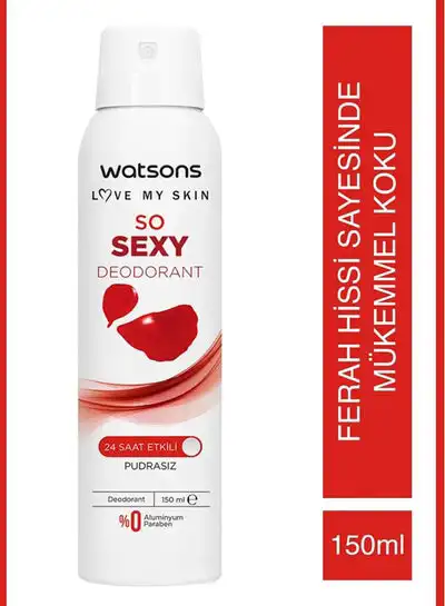 سبراي مزيل العرق سو سيكسي لكل الجسم فعال لمده 24 ساعه من واتسونز  150 مل