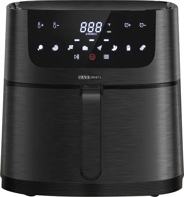 قلاية هوائية بلاك اند وايت 1800 وات، 8.5 لتر، شاشة تاتش ديجيتال، أسود ،AF-085 SD
