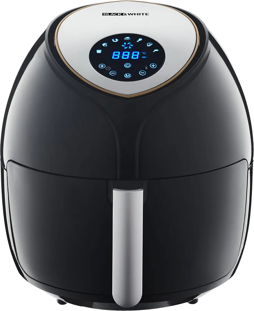 قلاية هوائية بلاك اند وايت، 2000 وات، 12 لتر، شاشة تاتش ديجيتال، أسود، AF-120 RD