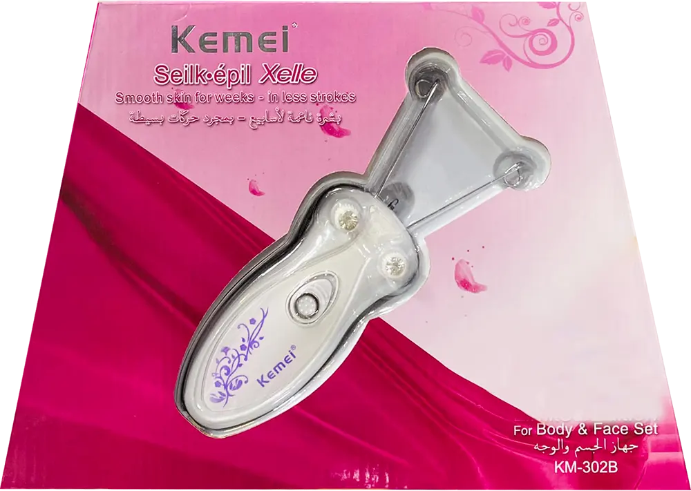 Kemei Threading Hair Removal Machine, White, KM-302B