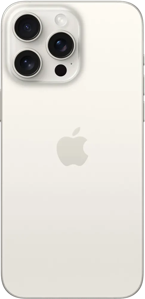 iPhone 15 Pro Max Single SIM Mobile, 256GB Internal Memory, 8GB RAM, 5G Network, White Titanium