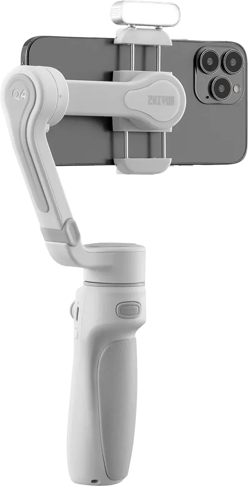 Selfie Tripode Zhiyun Smooth Q4 Smartphone Gimbal Stabilizer Combo, White, SM117