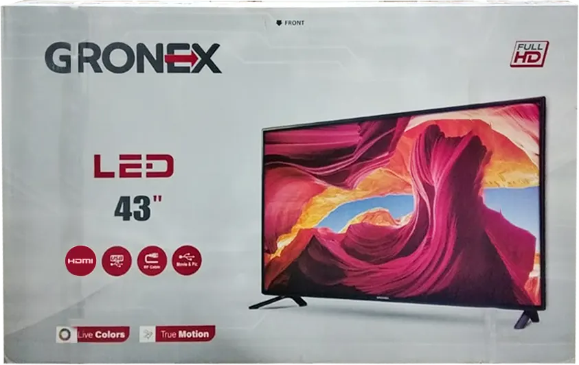 Gronex 43inch LED TV, FHD Resolution, Model 3220104