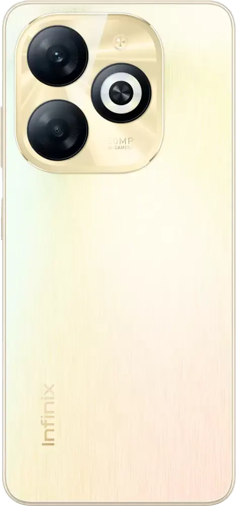 Infinix Smart 8 Dual SIM Mobile , 128GB Memory, 4GB RAM, 4G LTE, Shiny Gold