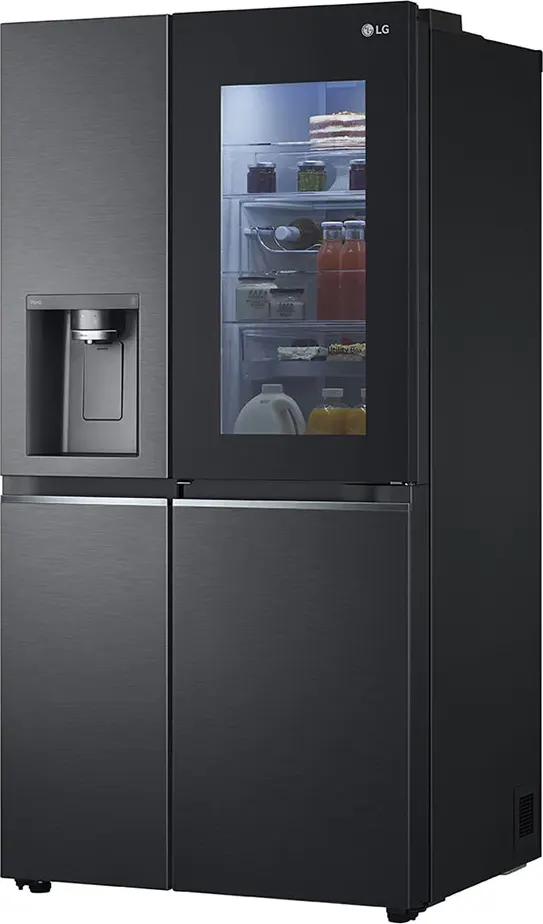 LG Refrigerator, No Frost, 635 Liter, Inverter, 2 Doors, Digital, Water Dispenser, Black, GC-X257CQHS