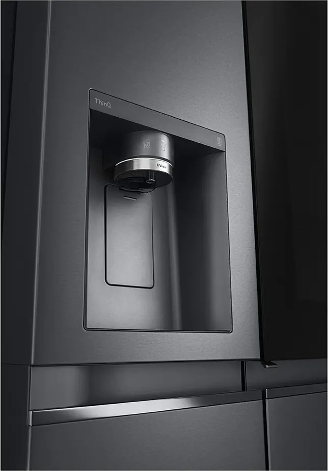 LG Refrigerator, No Frost, 635 Liter, Inverter, 2 Doors, Digital, Water Dispenser, Black, GC-X257CQHS