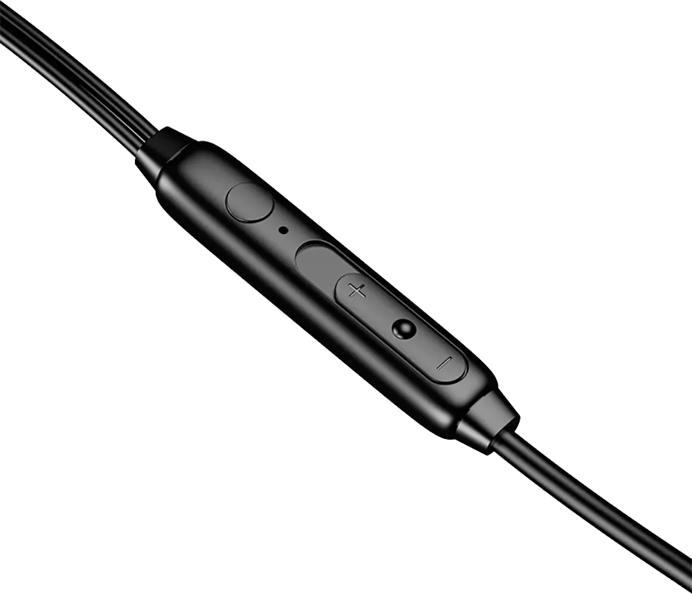 Wired Earphone Recci, 3.5mm Plug, Black, REP-L37