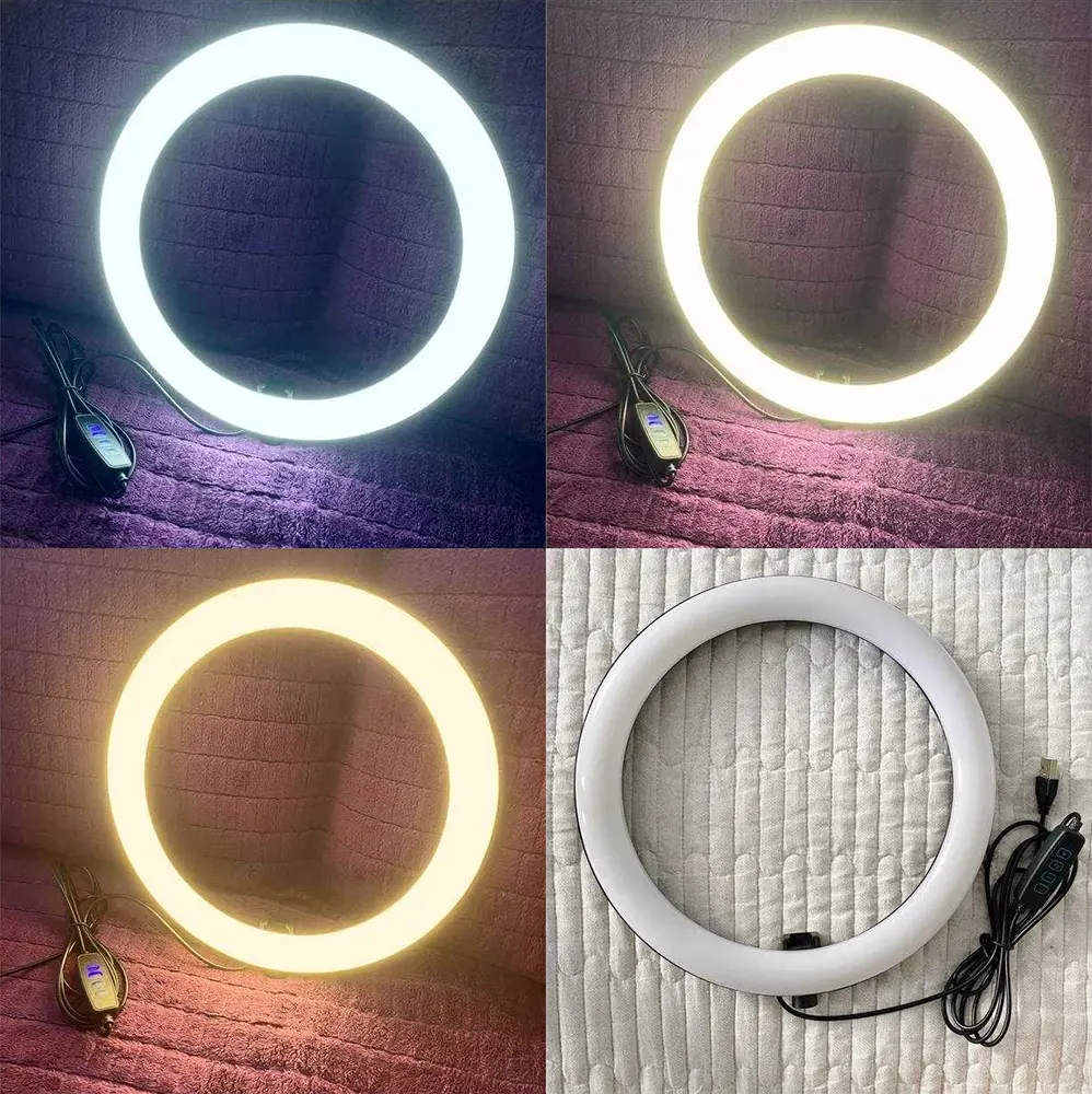 Ring Fill Light, 26 cm, 3 Colors, Black, ZMX-260