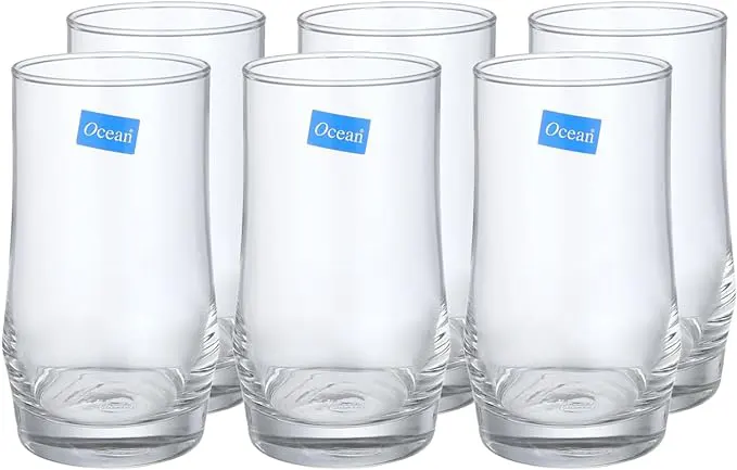 طقم أكواب شوب شيروكو من اوشن ، 6 قطع ،شفاف