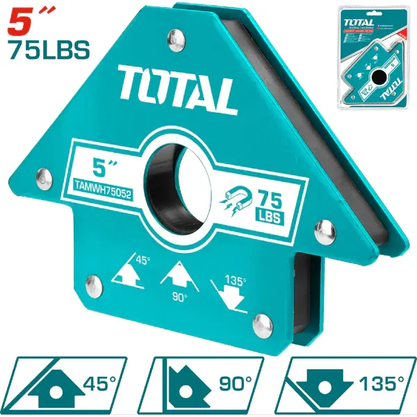 Total 5-Inch Magnetic Triangle Welding Holder, WH75052.18-6