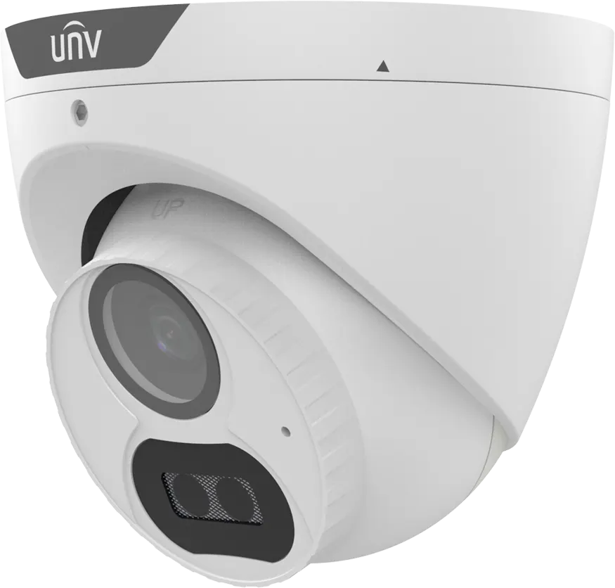 كاميرا مراقبة يونيفيو داخلية 2 ميجابكسل، عدسة 2.8.0 ملم، ميكروفون، أبيض، UAC-T122-AF28LM