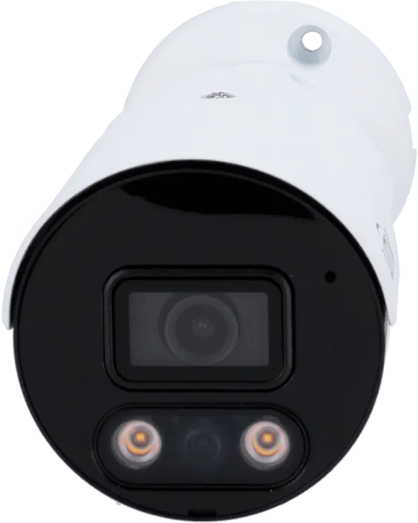 كاميرا مراقبة شبكية خارجية ثابتة من يونيفيو بدقة 8 ميجابكسل، عدسة 4.0 ملم، ميكروفون، باللون الأبيض، IPC2128SB-ADF40KMC-10