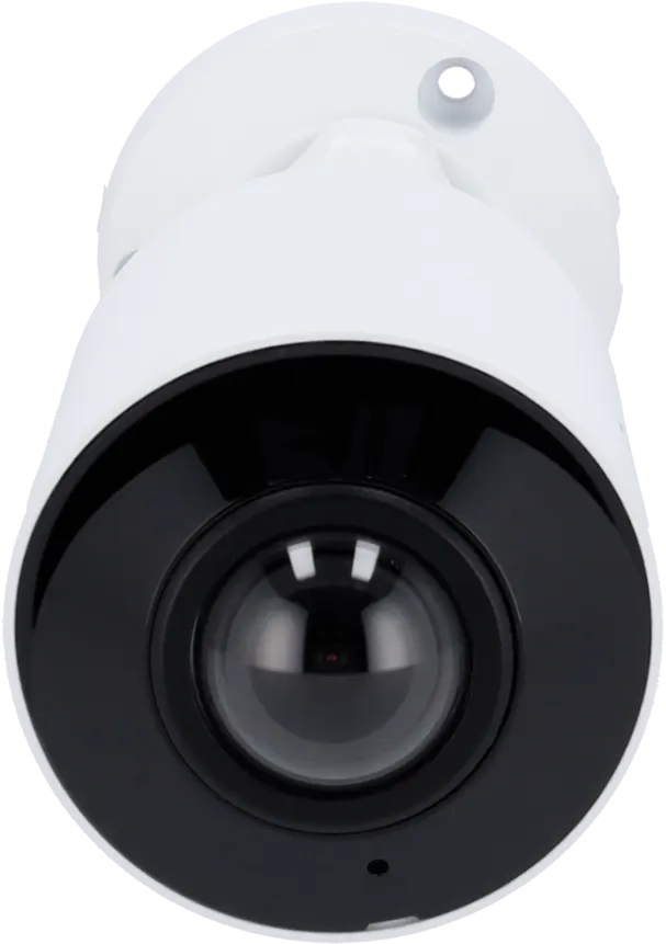 كاميرا مراقبة شبكية خارجية ثابتة من يونيفيو بدقة 5 ميجابكسل، عدسة 1.6 ملم، ميكروفون، باللون الأبيض، IPC2105SB-ADF16KM-10