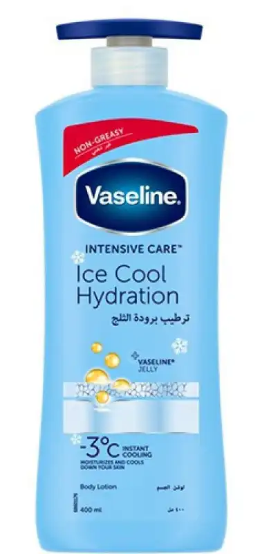 Vaseline Ice Cool Hydration Lotion, Vaseline Body Moisturizer, 400 ml.