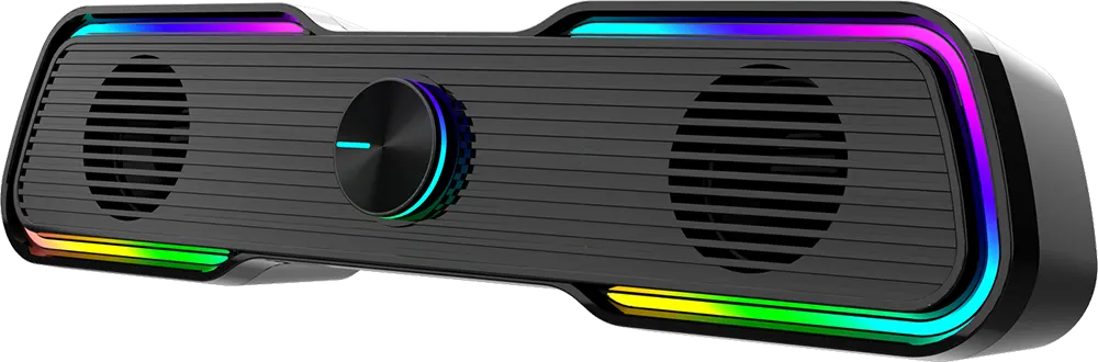 Wired Gaming Speaker Aula, RGB lighting, Black, N-169B