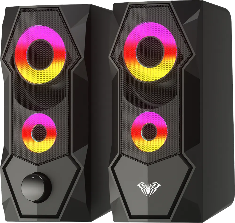 Aula Wired Gaming Speaker , RGB lighting, Black, N-301