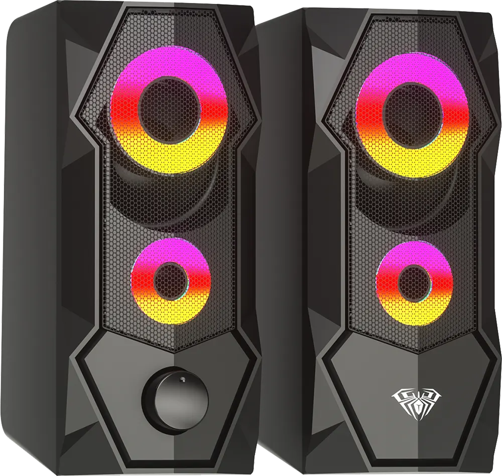 Aula Wired Gaming Speaker , RGB lighting, Black, N-301