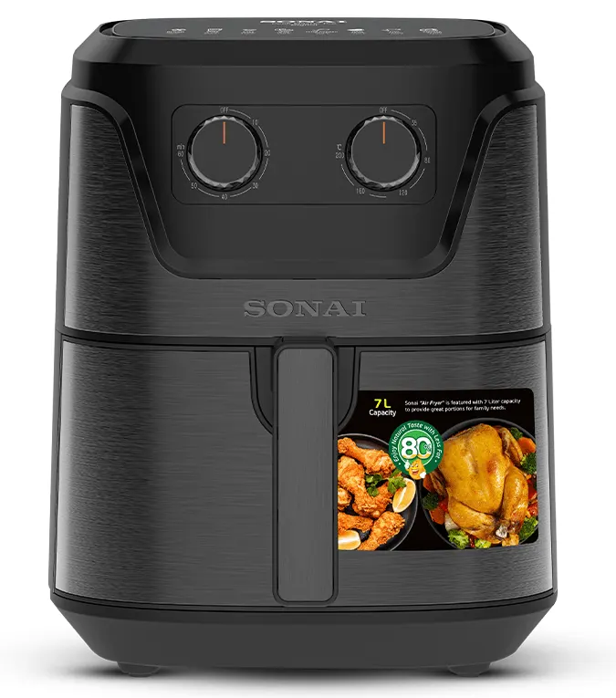 قلاية هوائية سوناي كوك ماستر برو كلاسيك، 2000 وات، 7 لتر، أسود، MAR-710