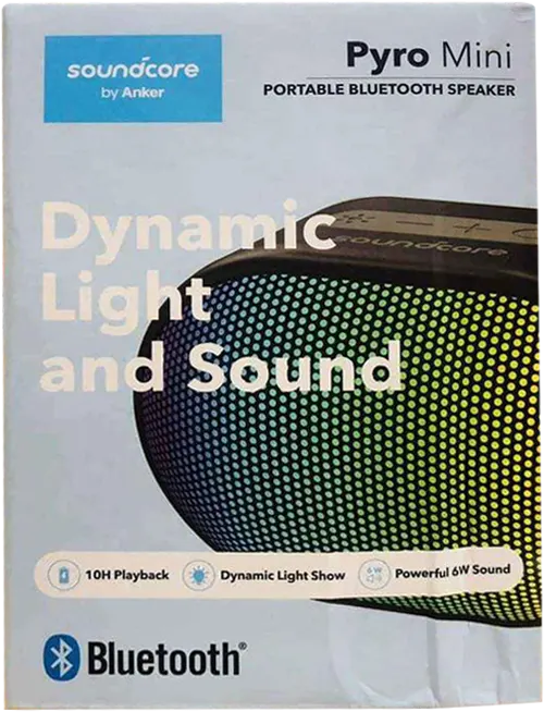 Anker Soundcore Pyro Mini Portable Speaker, 6 Watt, Bluetooth, Black, A31A0011