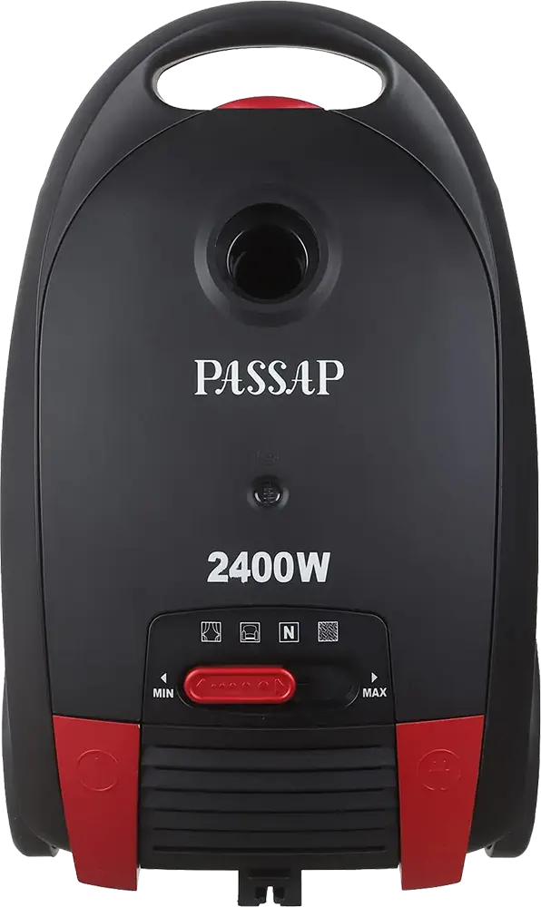 Passap Vacuum Cleaner, 2400 Watt, 3.5 Liter Dust Bag, Black, VCB2400